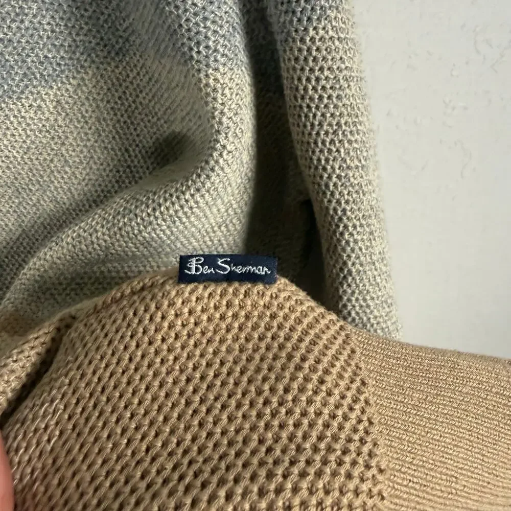 Men’s NWT L Ben Sherman Academic Fall Preppy Business Casual Minimalist Sweater